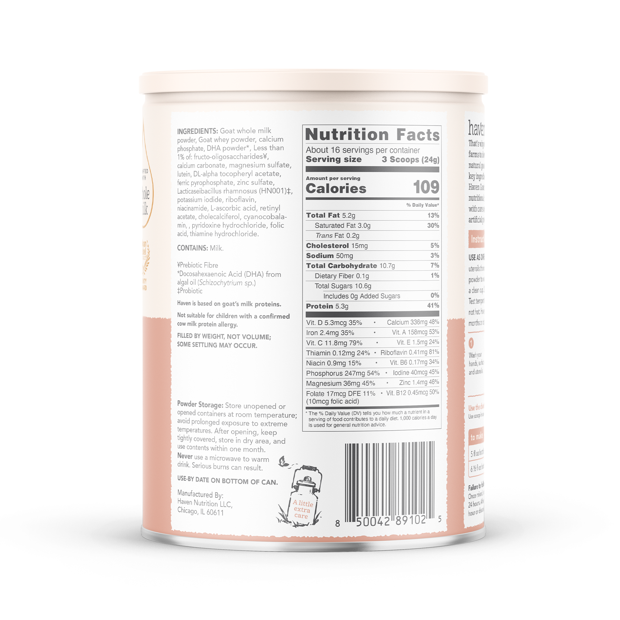 Haven Goat Toddler Formula