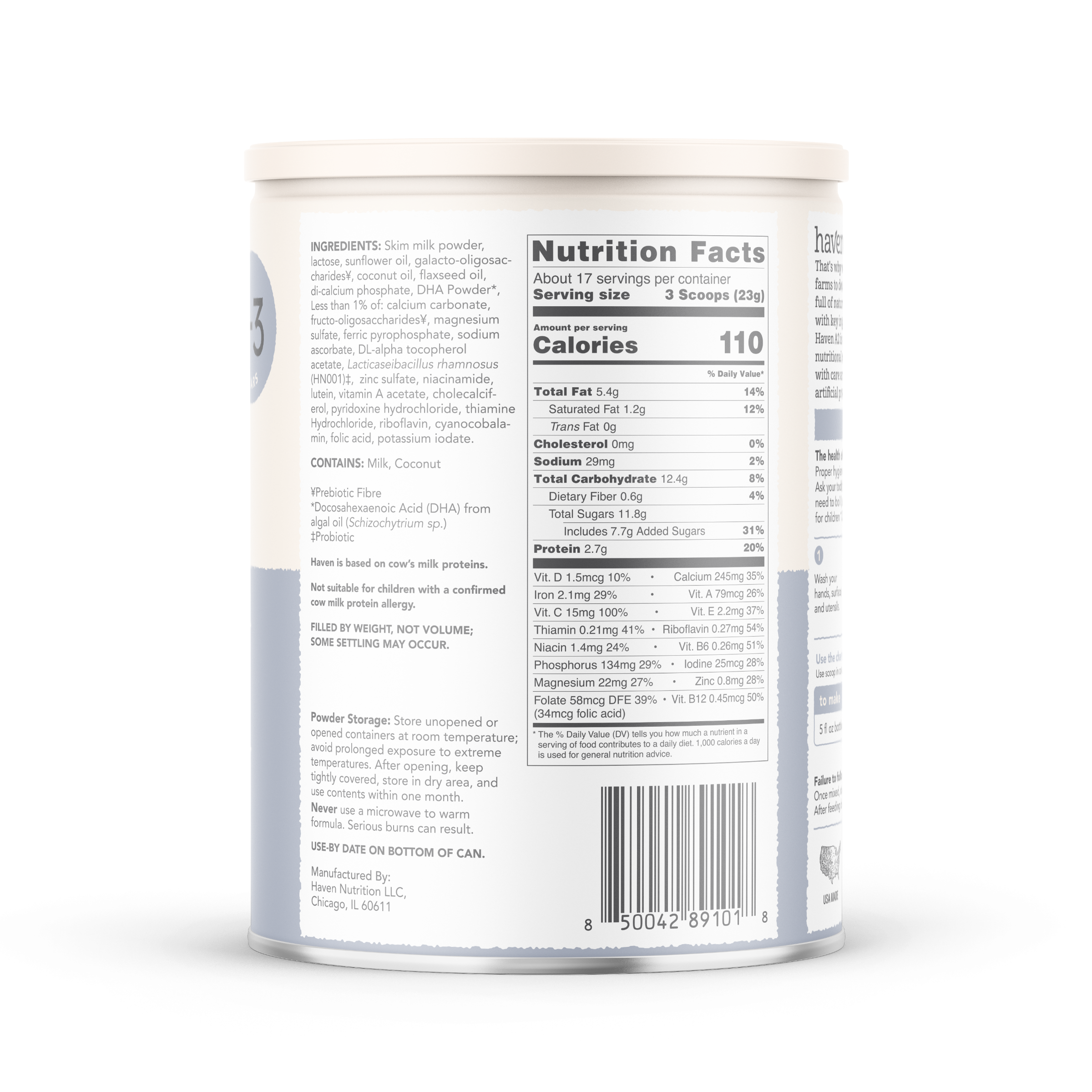 Haven Grass Fed A2 Toddler Formula